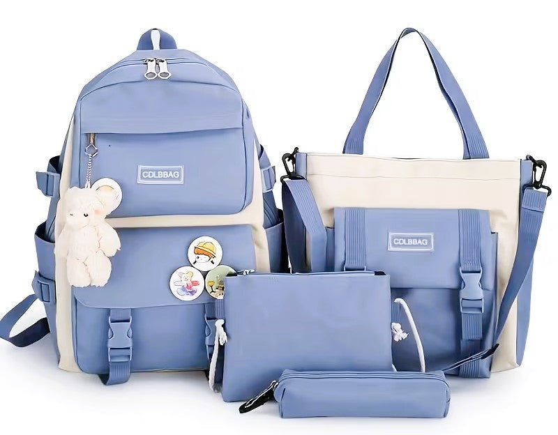 Kawaii 4-Piece Back-to-School Bag Set