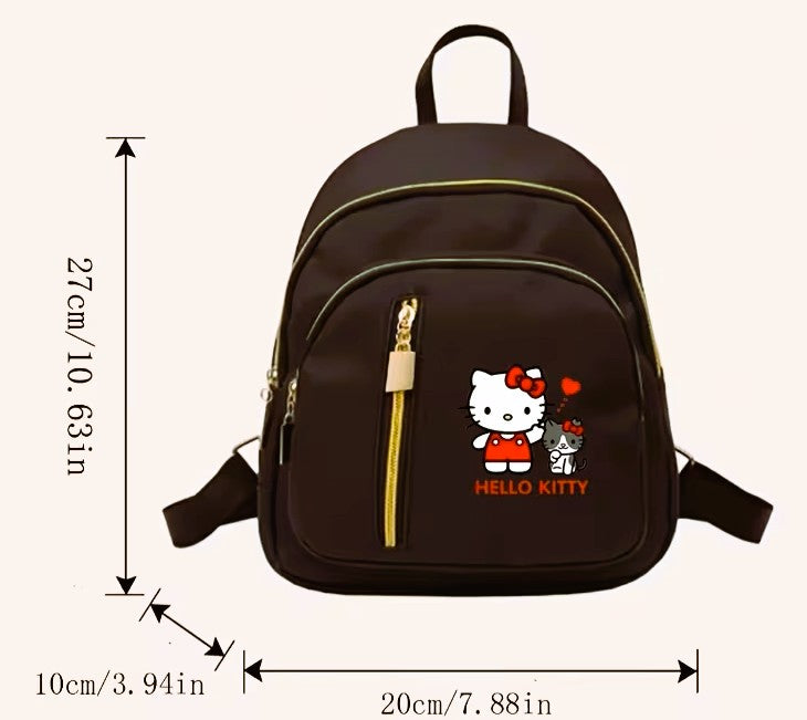 Hello Kitty Black & Gold Backpack
