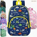Kids character backpacks in multiple designs including unicorn and ocean themes
