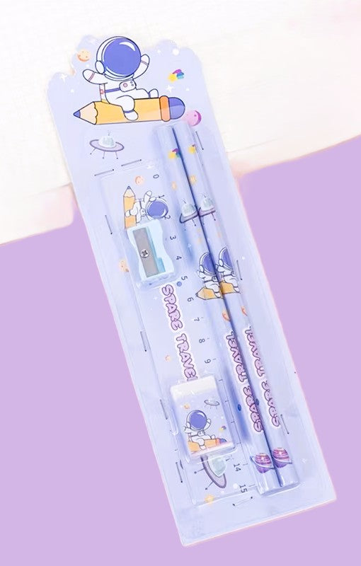 Kawaii Cartoon Stationery Set/Assorted 2pcs for $2.99