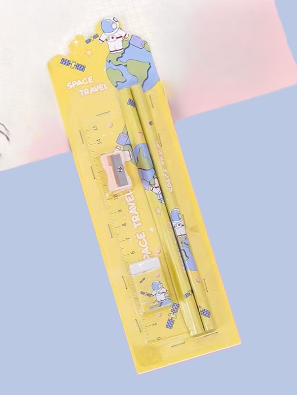 Kawaii Cartoon Stationery Set/Assorted 2pcs for $2.99