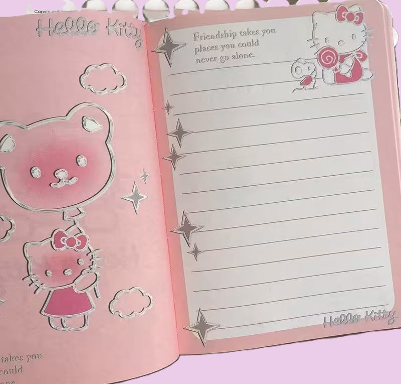 Hello Kitty journal interior pages