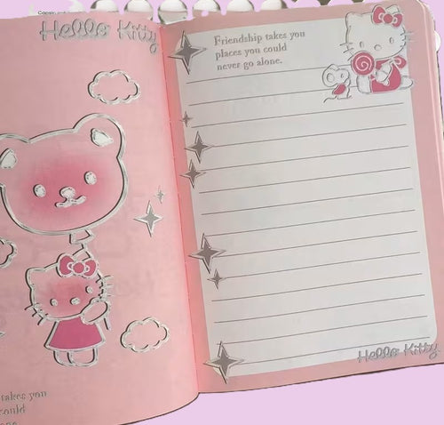 Hello Kitty journal interior pages