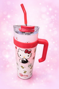 Hello Kitty 40oz Tumbler in red and white