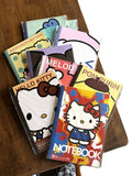 Hello Kitty spiral notebooks in pink with polka dot designs