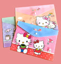 Hello Kitty document folders in pink and blue designs