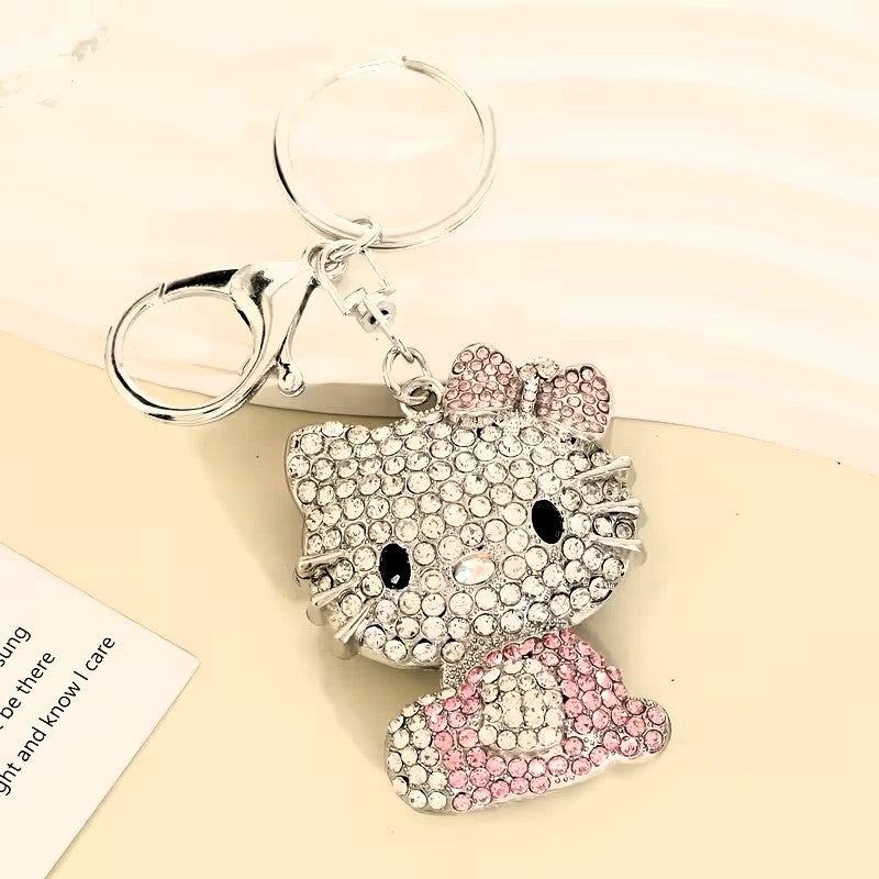 Hello Kitty Crystal Rhinestone Keychain