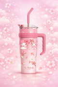 My Melody 40oz Tumbler in pink cherry blossom design